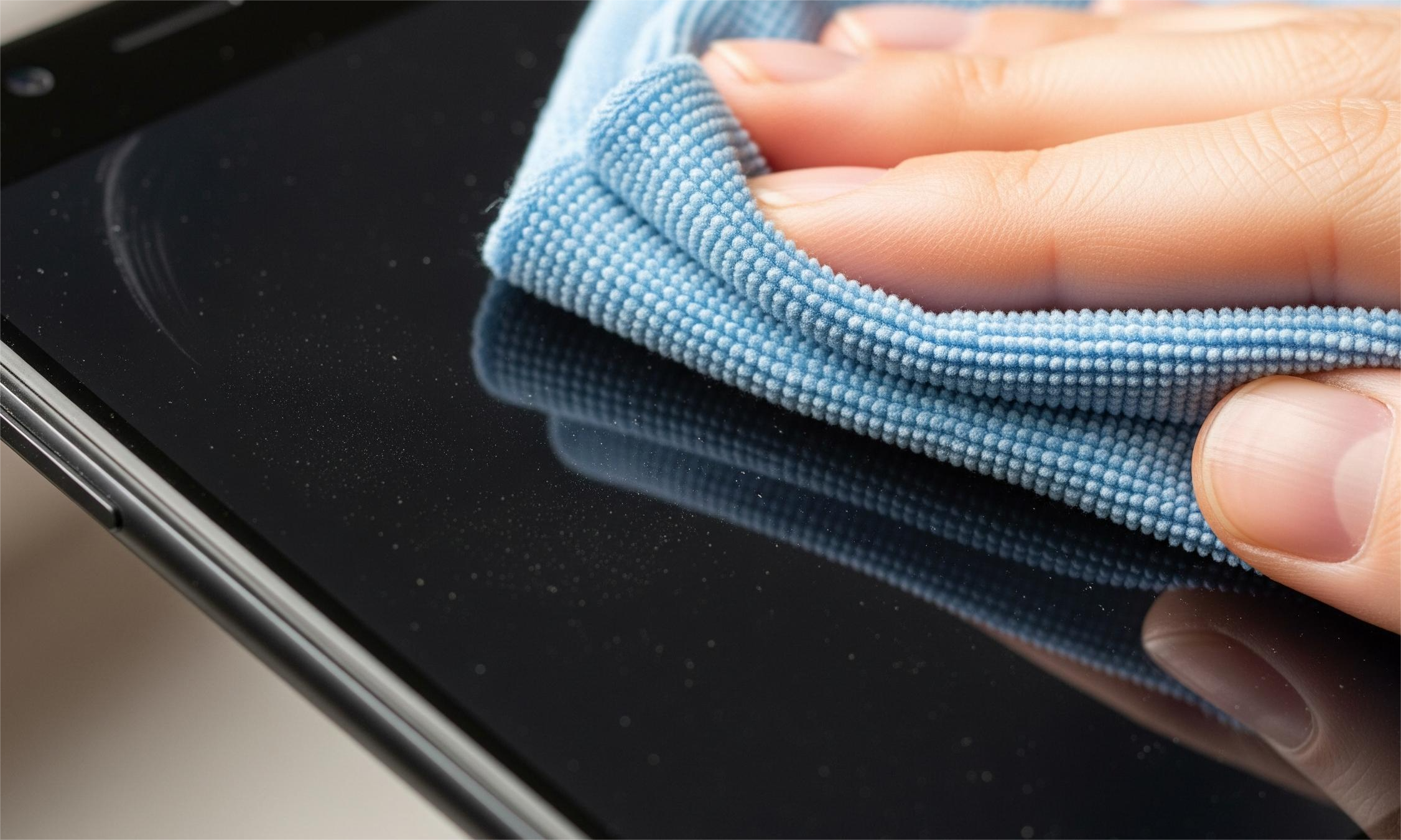 Clean smartphone screen - step 1